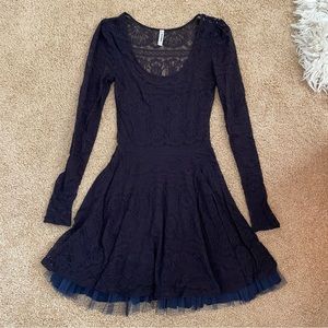 Free People Lace Skater Dress